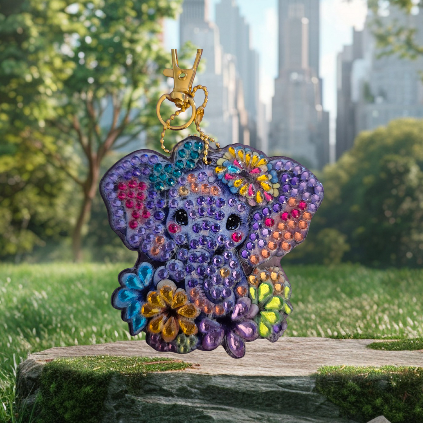 Keychains - Elephant 4 pieces