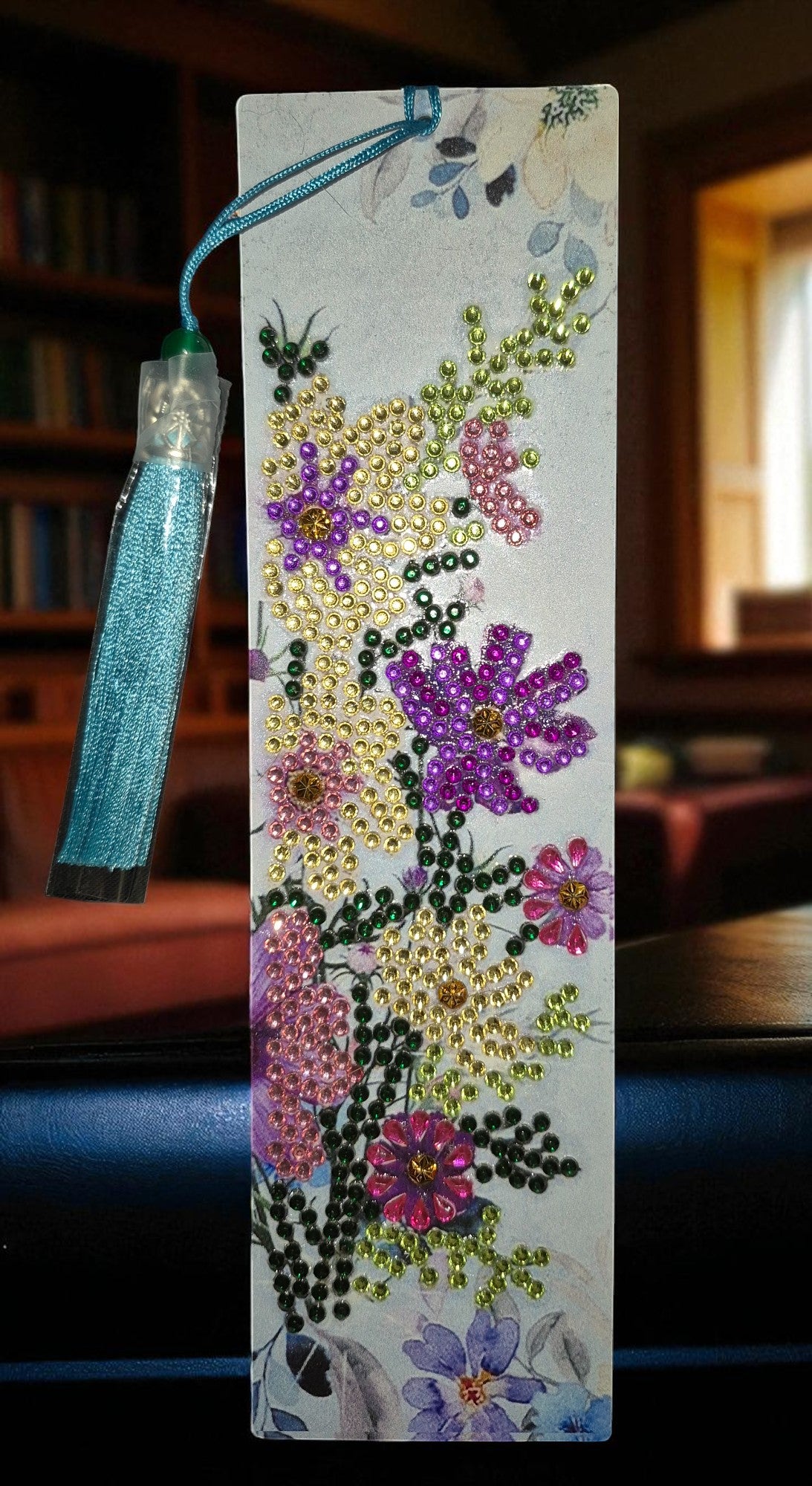 Bookmarks Leather with Tassel 4 pieces