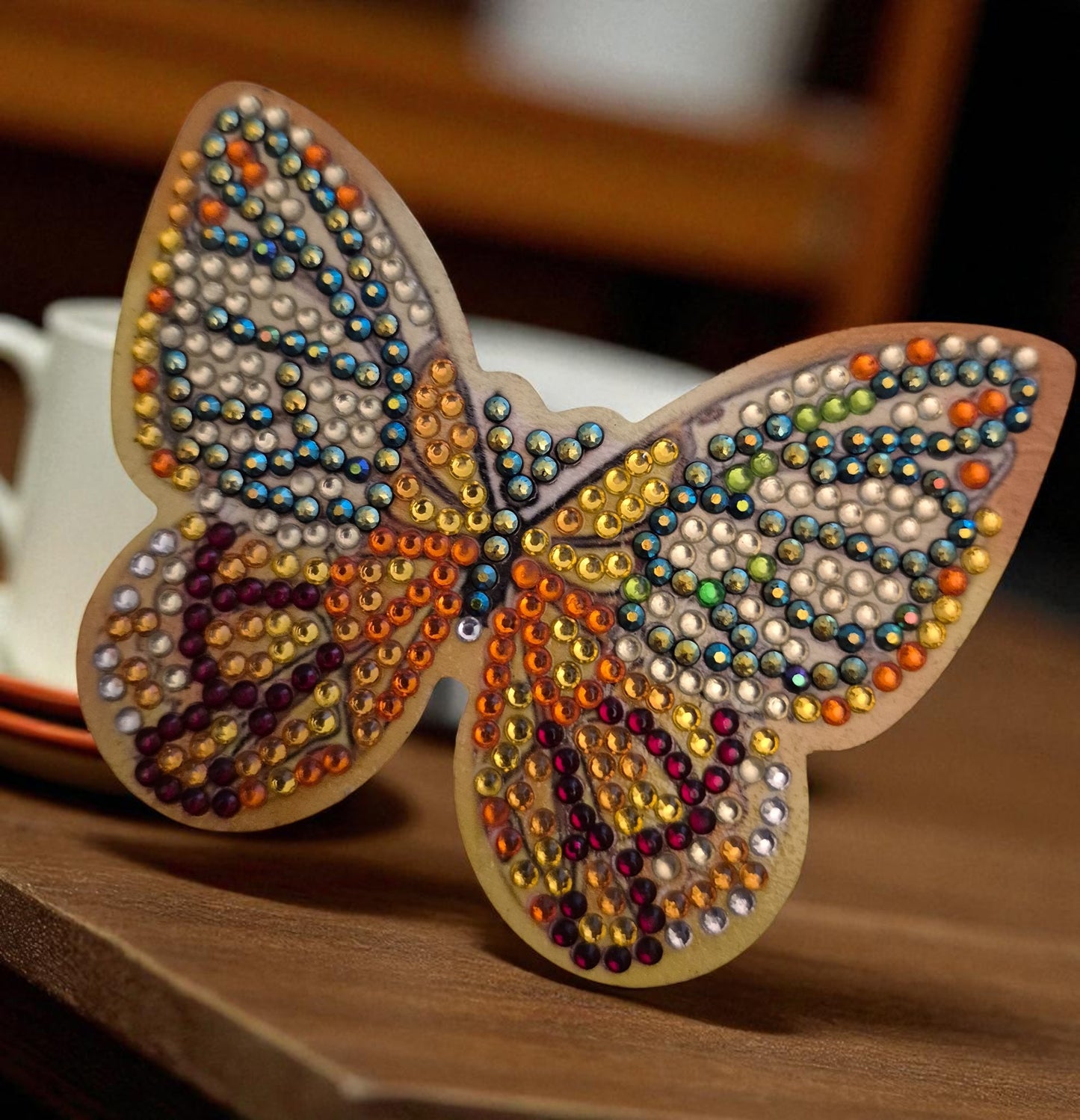 Coasters - Assorted Sunflower & Butterflies 10 Pcs With Coaster Keeper