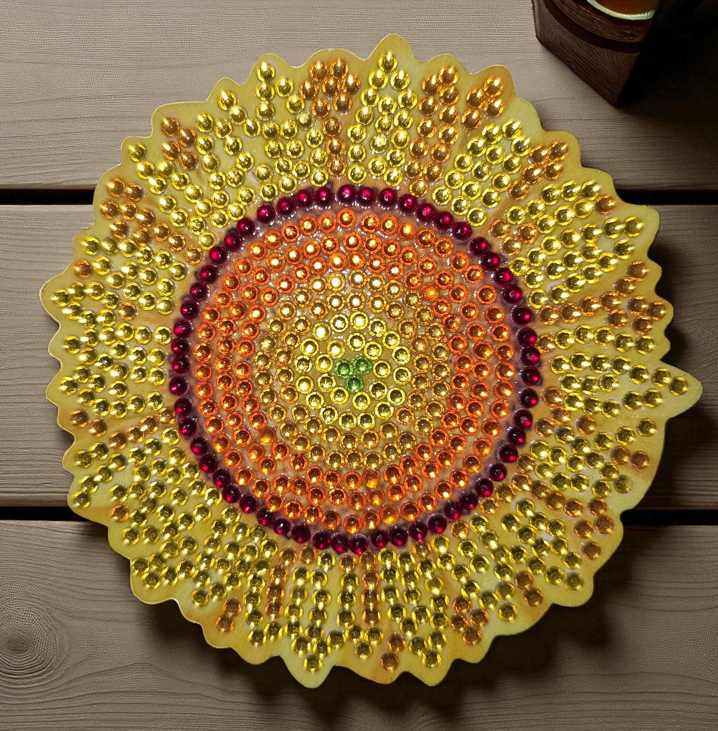 Coasters - Assorted Sunflower & Butterflies 10 Pcs With Coaster Keeper