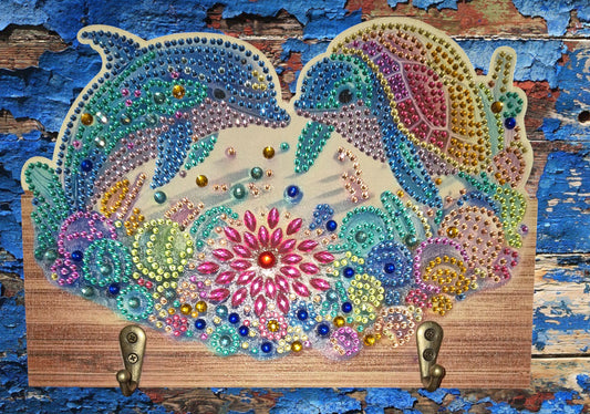 Hat/Key Rack - Dolphin & Sea Turtle