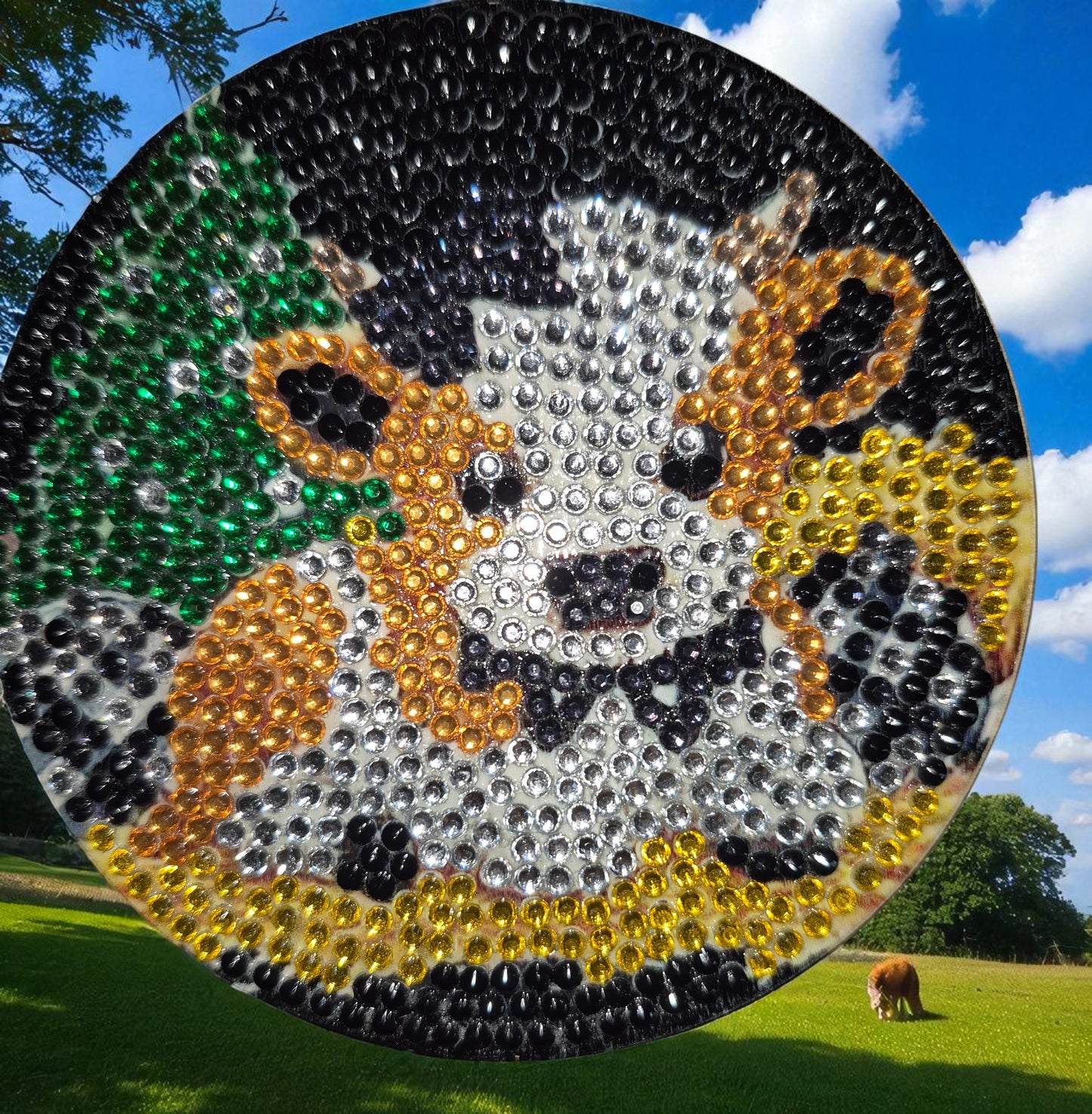 Coasters - Country Cow 8 piece set with Stylish Coaster Keeper