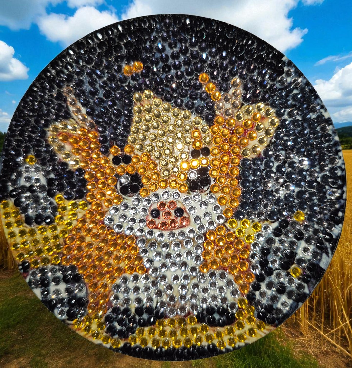 Coasters - Country Cow 8 piece set with Stylish Coaster Keeper