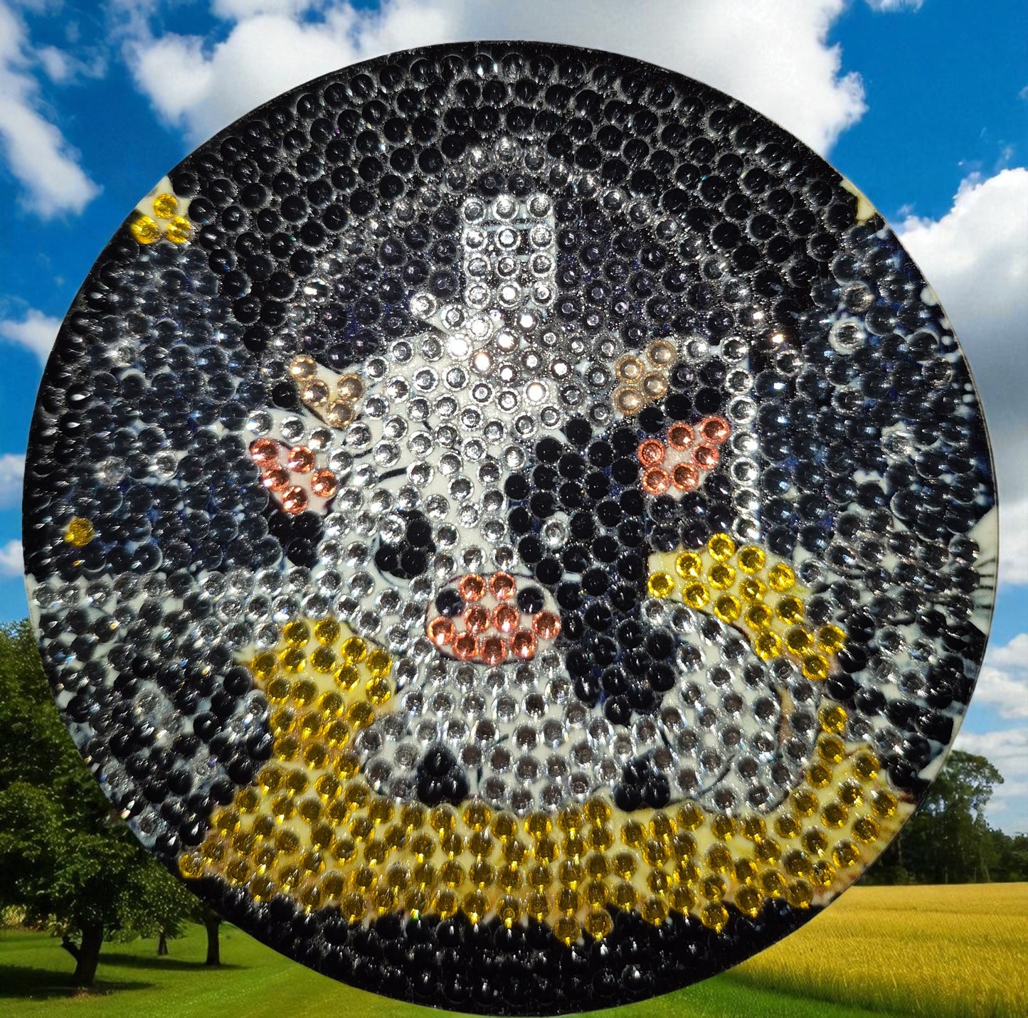 Coasters - Country Cow 8 piece set with Stylish Coaster Keeper