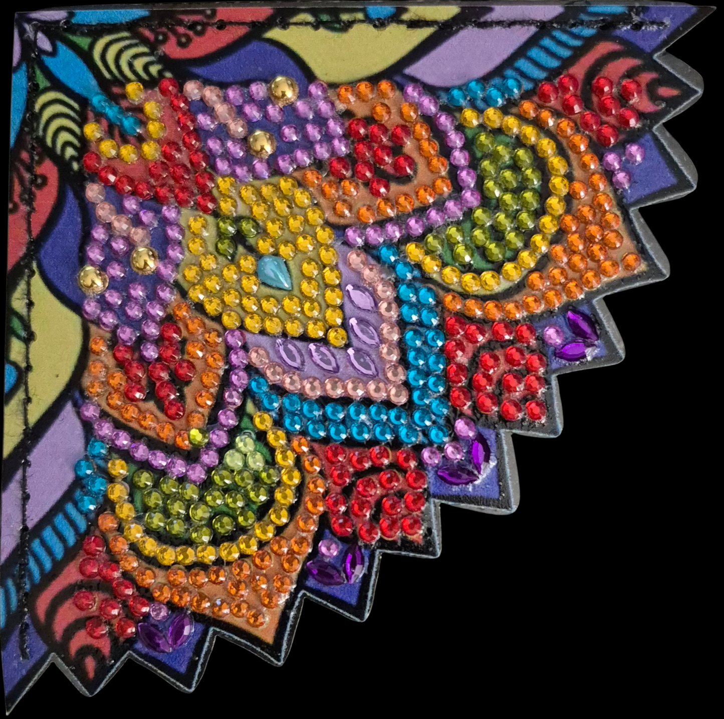 Bookmarks - Black Leather Bookmarks