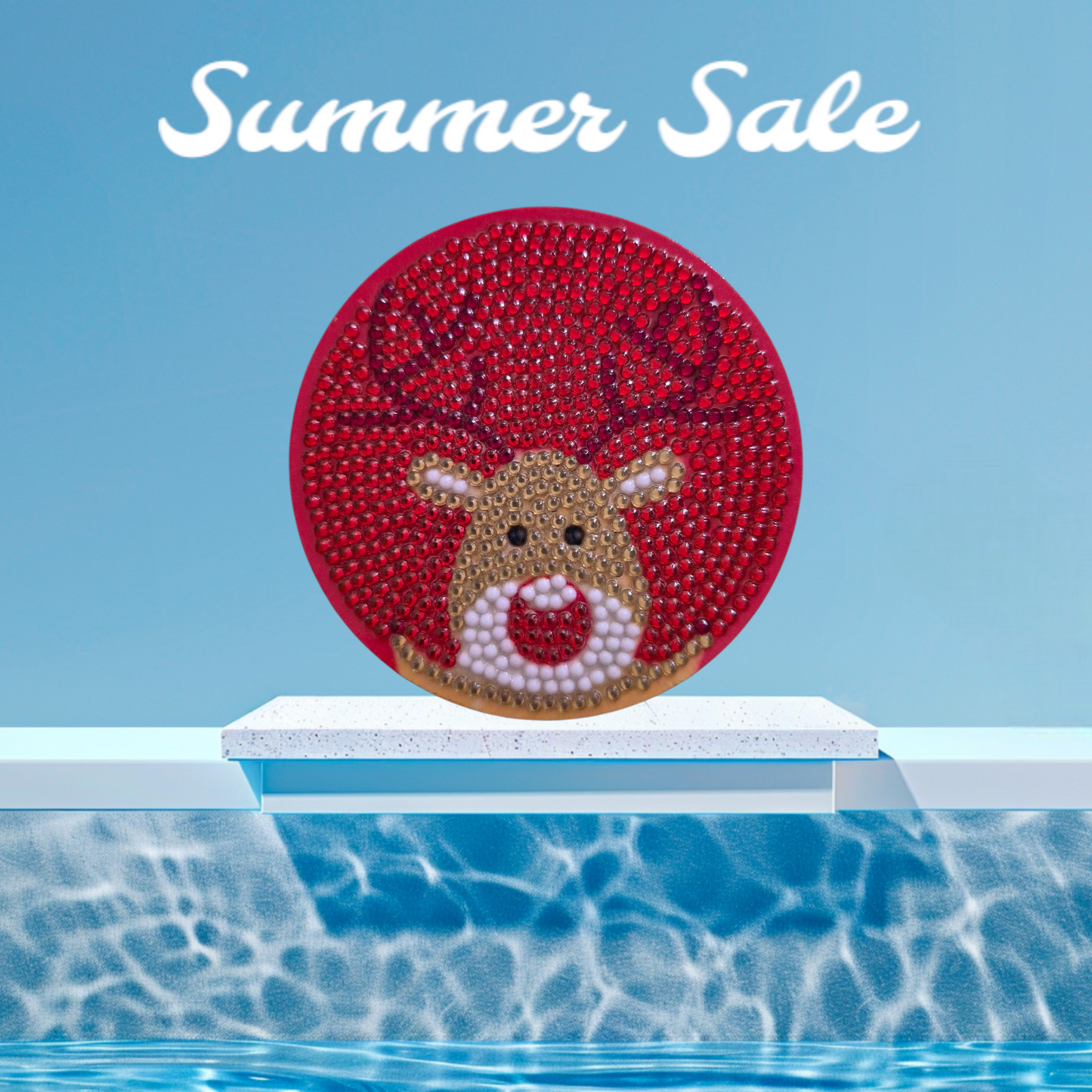 Coasters - Christmas 8 pc set with Stylish Coaster Keeper