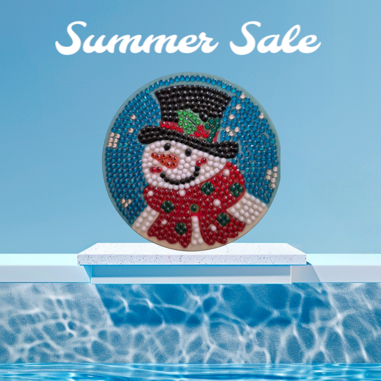 Coasters - Christmas 8 pc set with Stylish Coaster Keeper