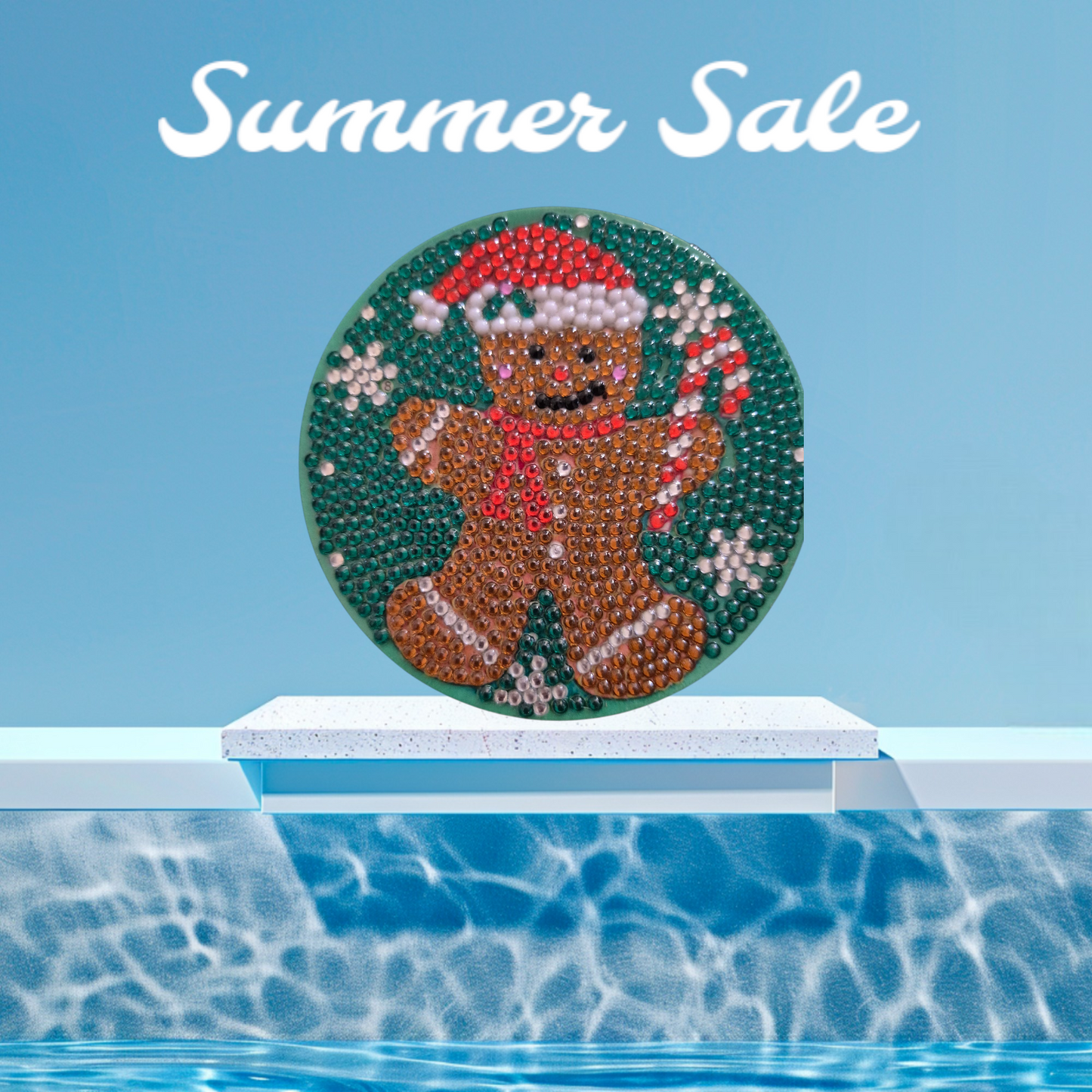 Coasters - Christmas 8 pc set with Stylish Coaster Keeper