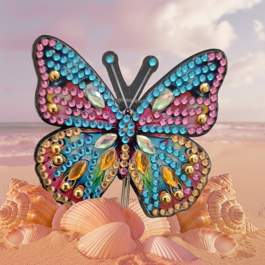 Fridge Magnets - Butterfly 6 pieces with Key Hook