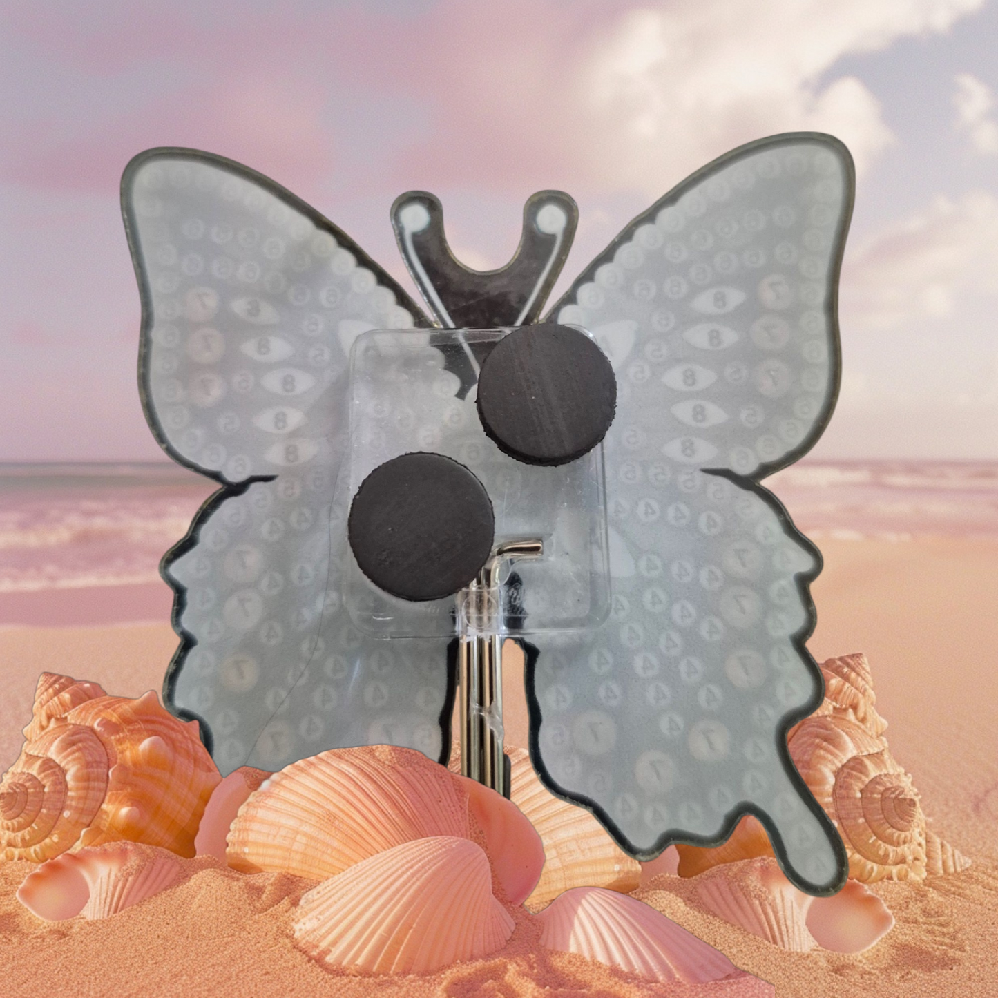 Fridge Magnets - Butterfly 6 pieces with Key Hook