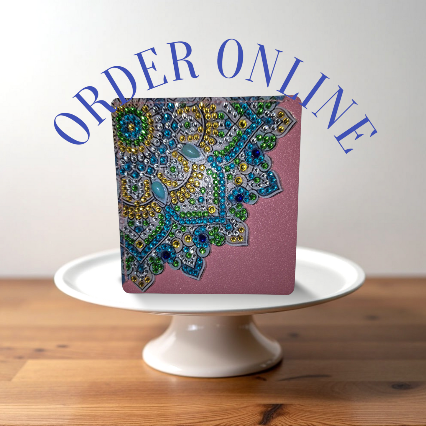 Bookmarks -Pink Leather Corner Bookmarks, Table corners, 15 pcs