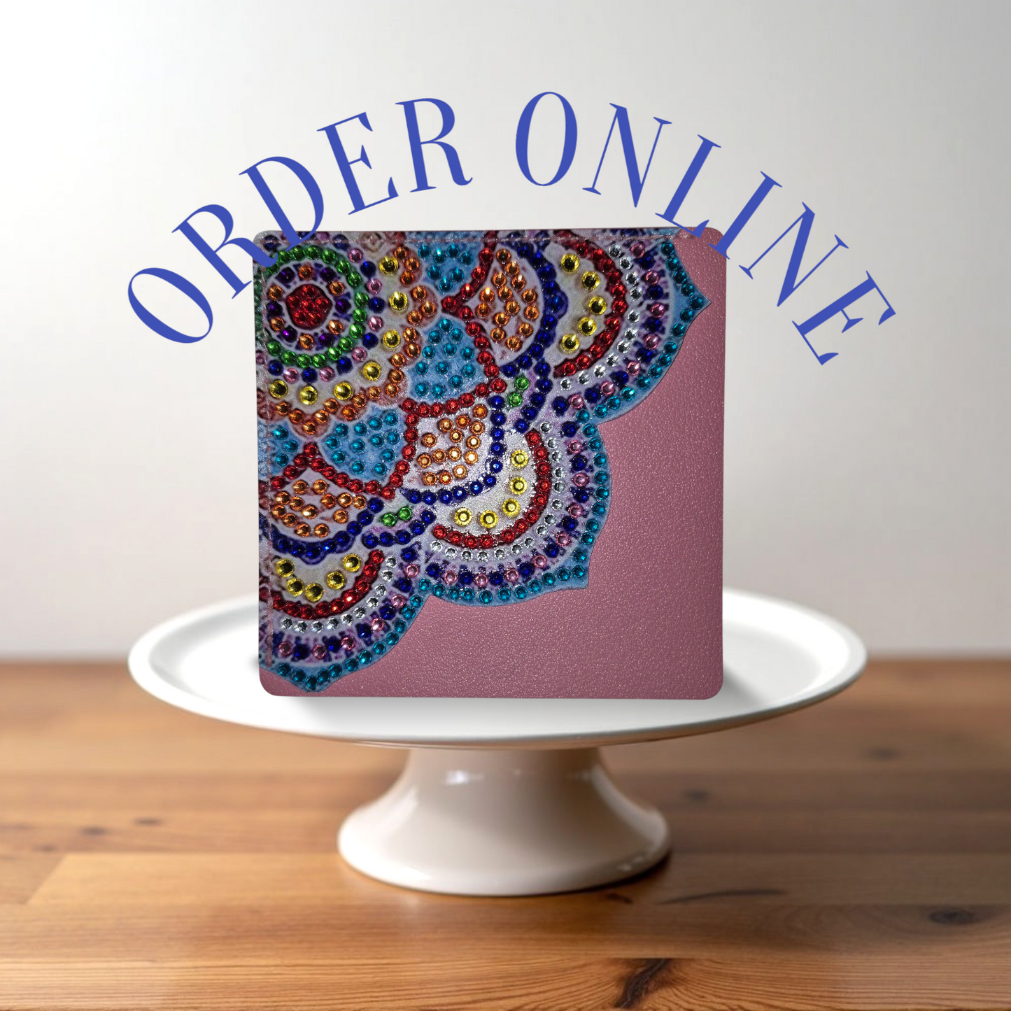 Bookmarks -Pink Leather Corner Bookmarks, Table corners, 15 pcs