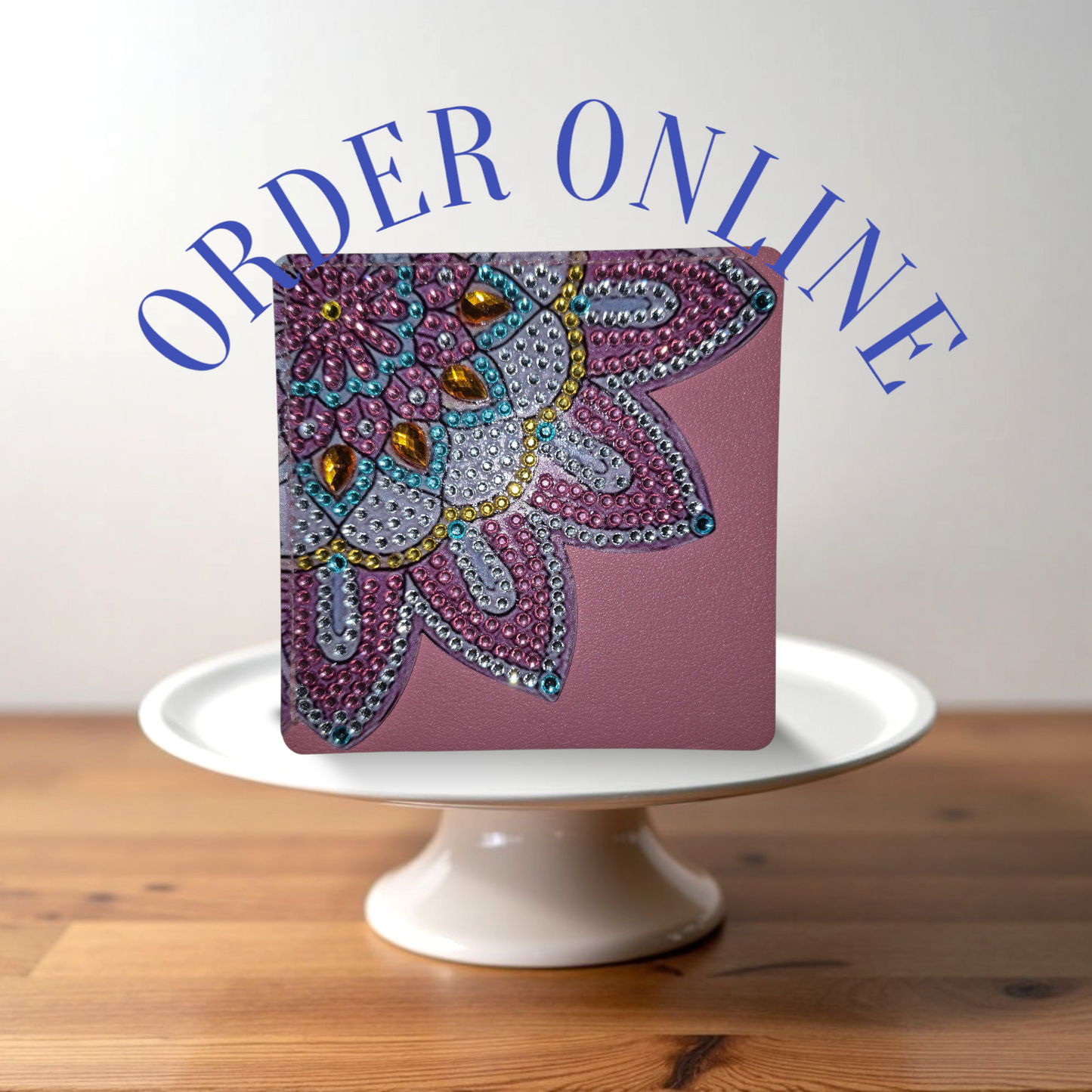 Bookmarks -Pink Leather Corner Bookmarks, Table corners, 15 pcs