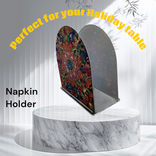 Napkin Holder - Sparkling Mandala Design
