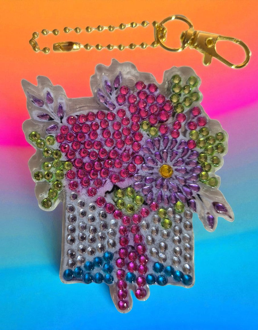 Keychains - Summer Garden, 6 pieces