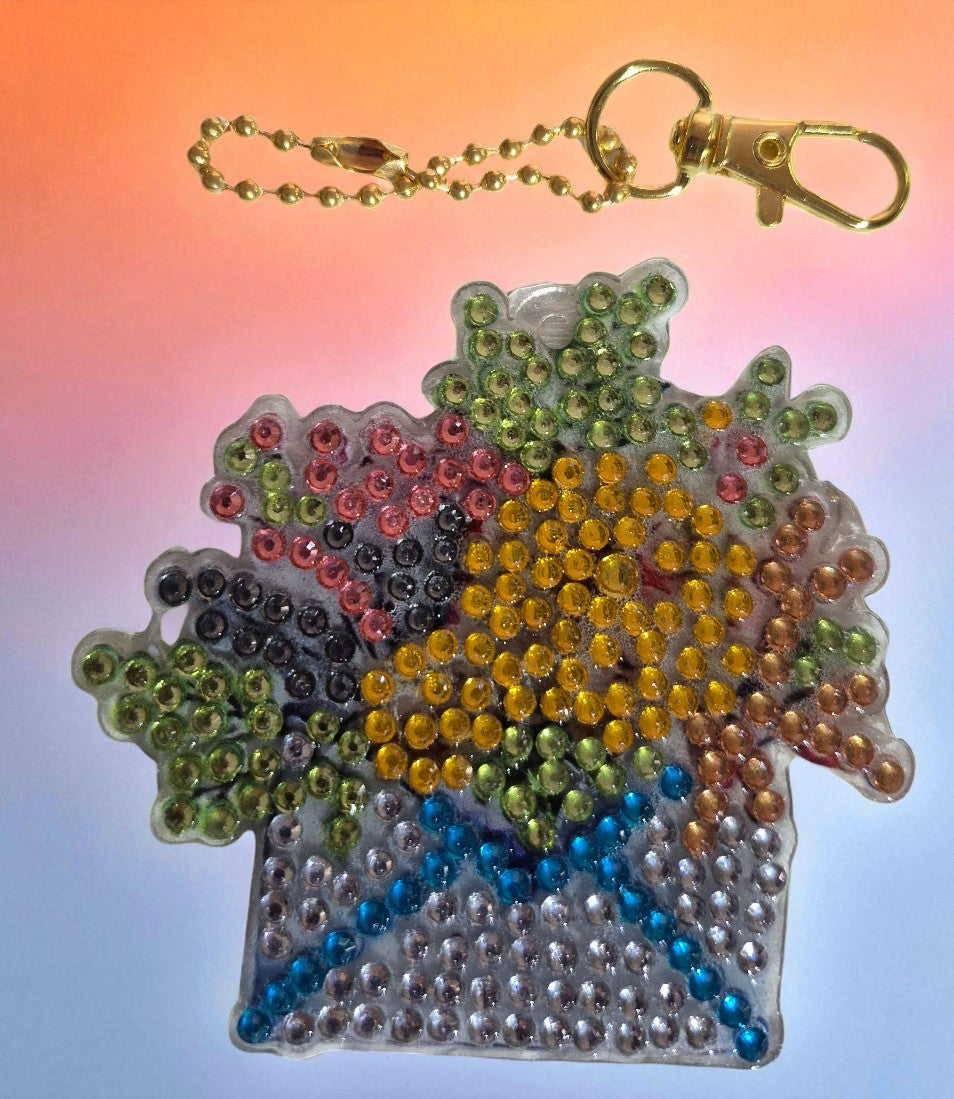 Keychains - Summer Garden, 6 pieces