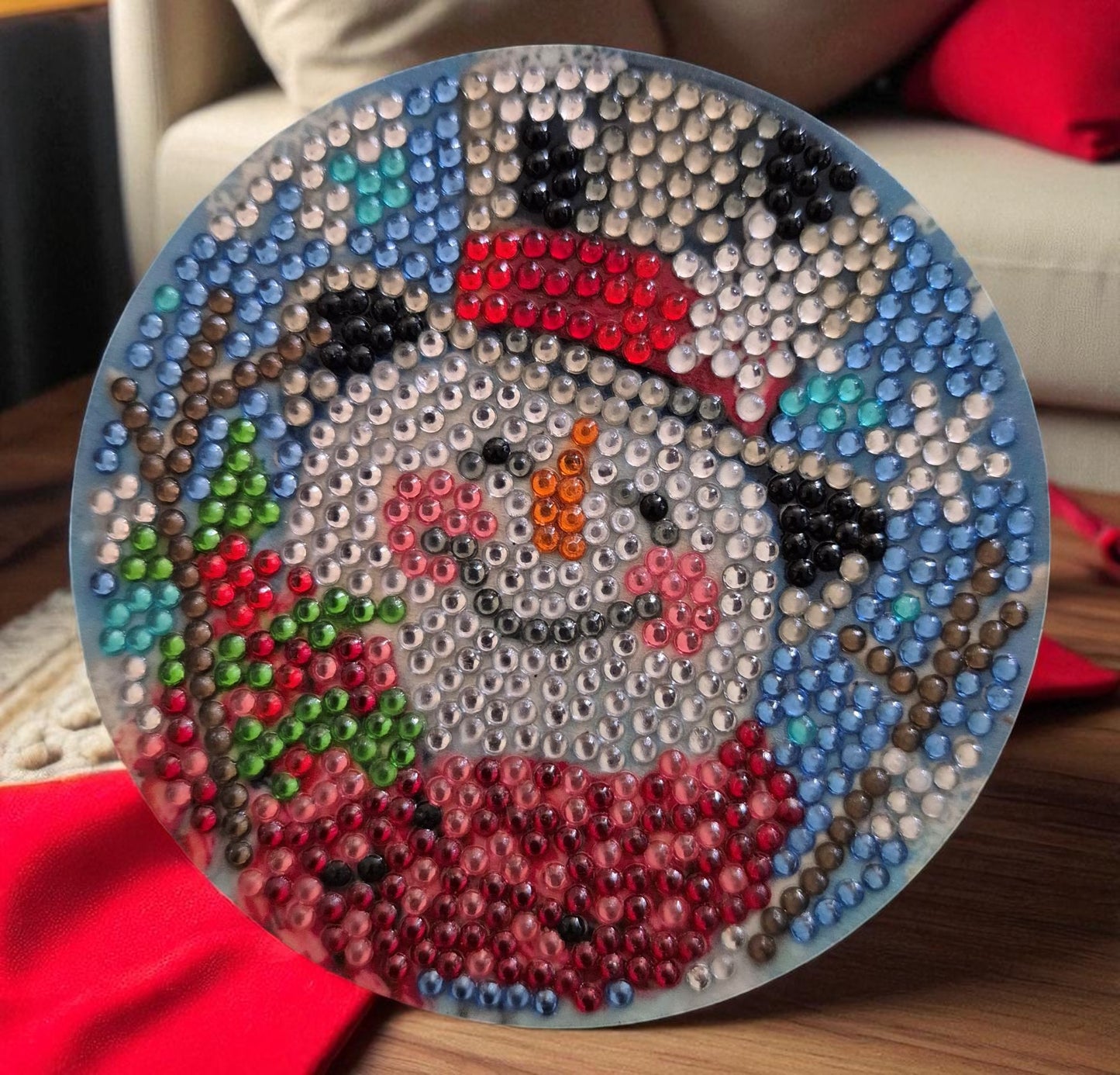 Coasters - Snowman 6pc with Stylish Coaster Keeper