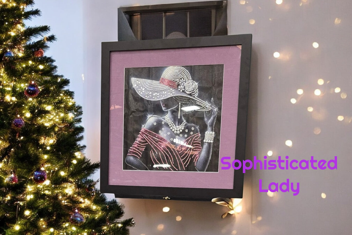 Wall Art - Sophisticated Lady, extra large framed and matted