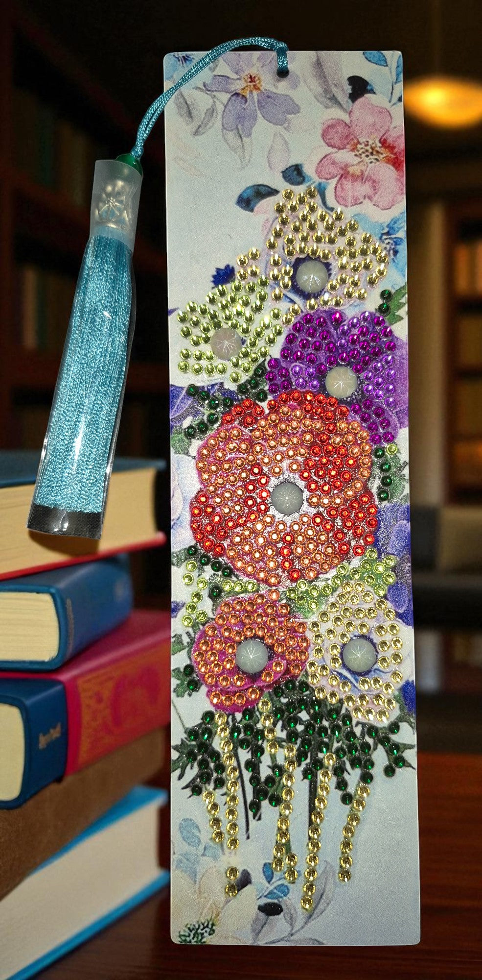 Bookmarks Leather with Tassel 4 pieces