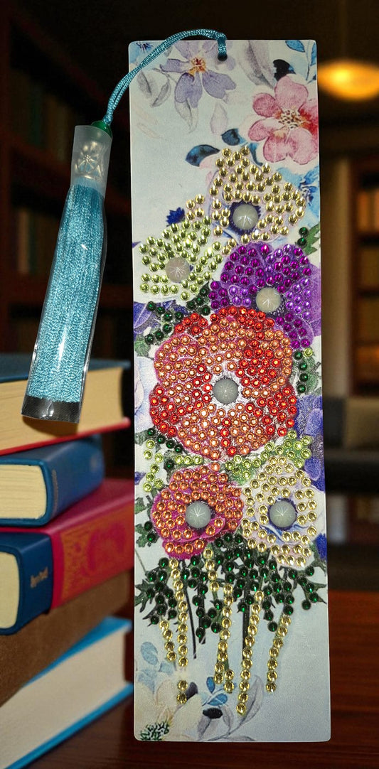 Bookmarks Leather with Tassel 4 pieces