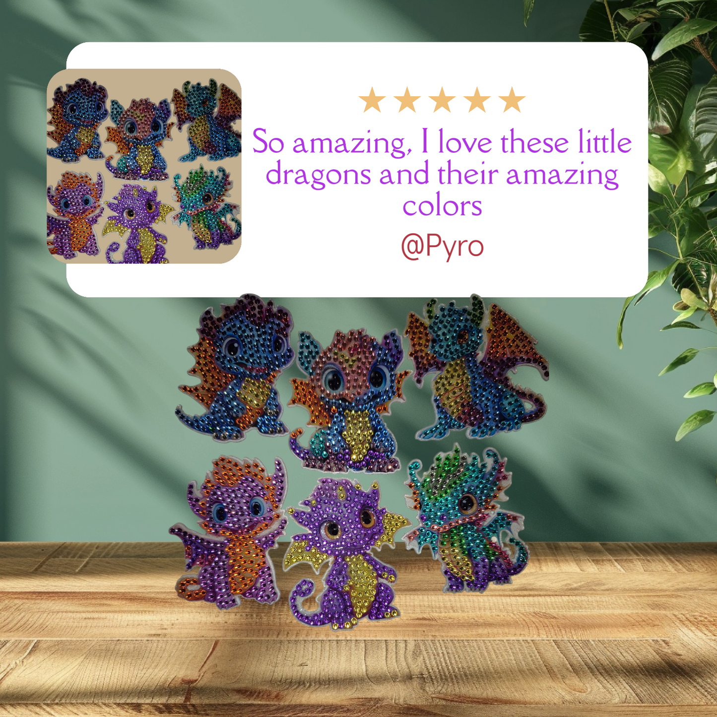 Fridge Magnets - Dragons 6 pieces