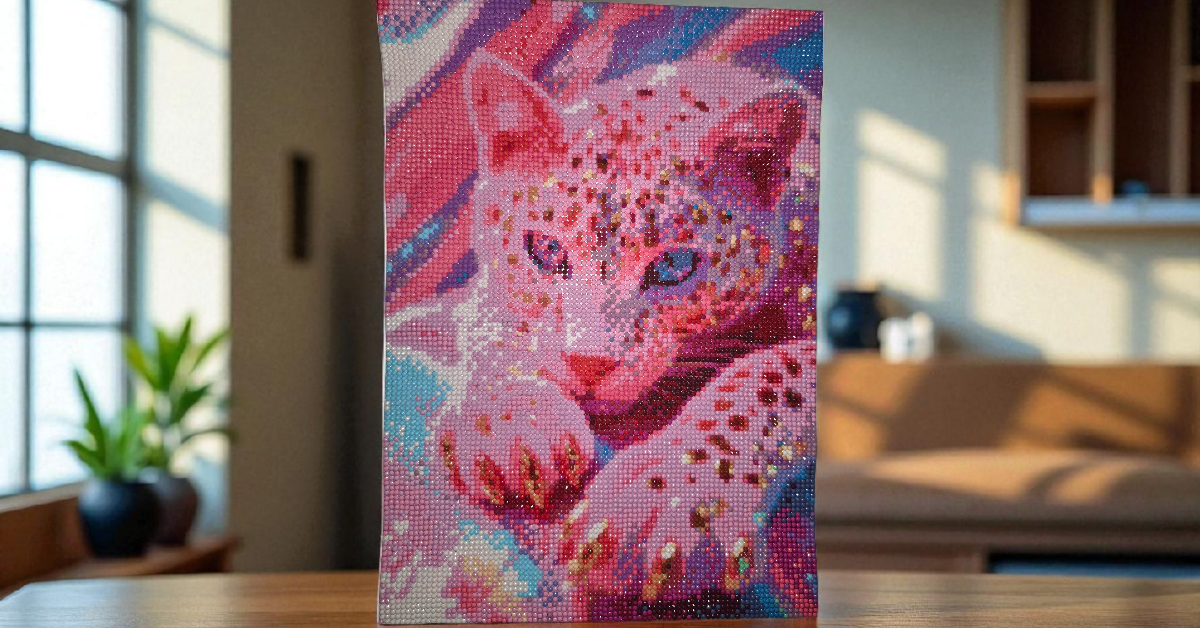 Wall Art - Beautiful Sparkling Pink Leopard