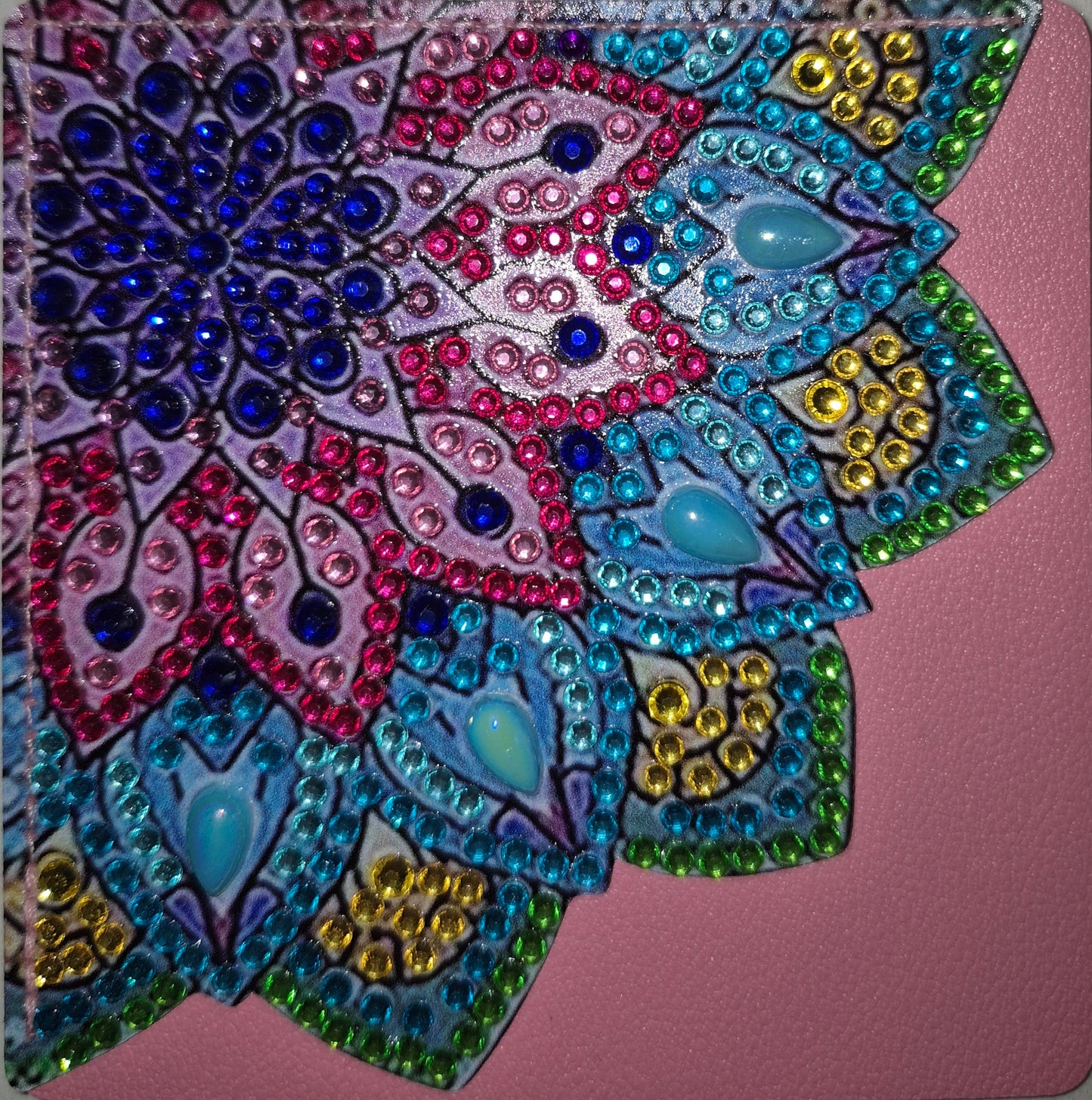 Bookmarks -Pink Leather Corner Bookmarks, Table corners, 15 pcs