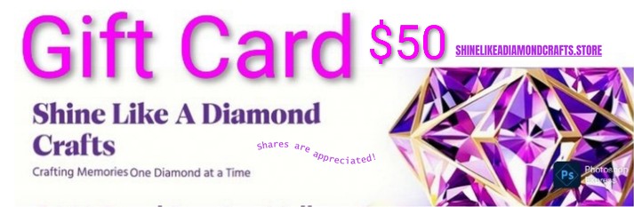 Shine Like A Diamond Crafts - Gift Cards