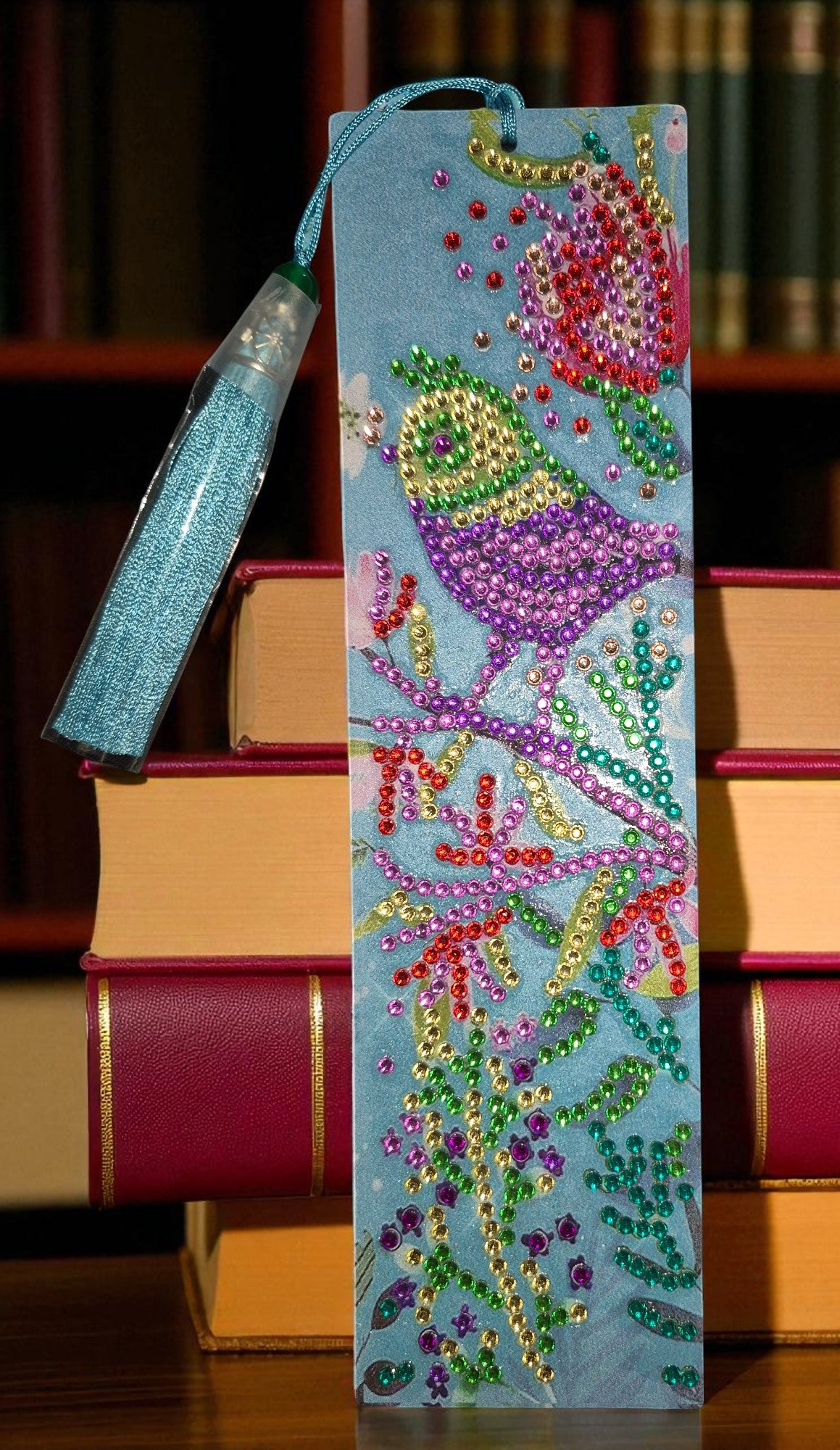 Bookmarks Leather with Tassel 4 pieces