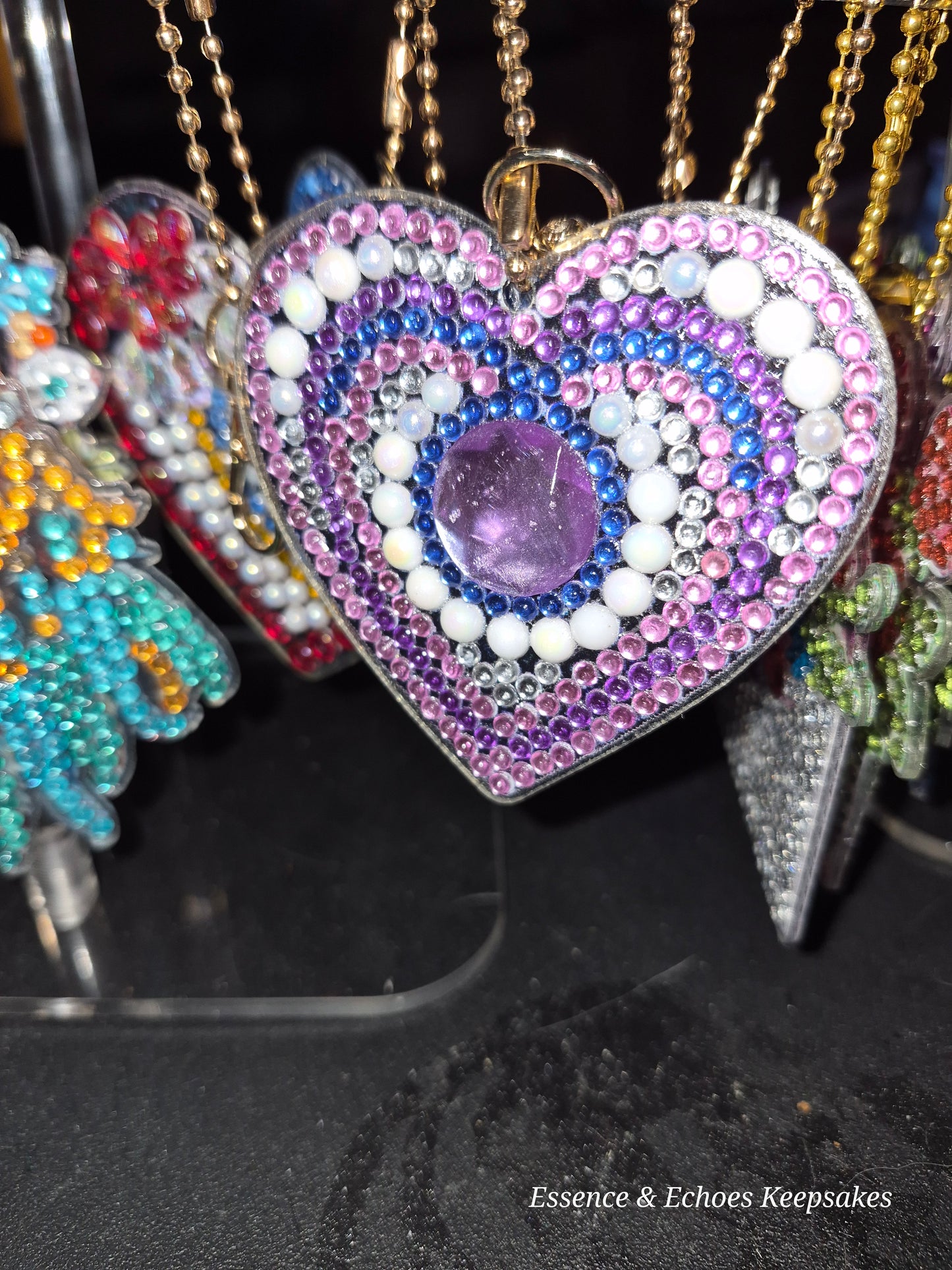 Keychains - Hearts 5 Piece