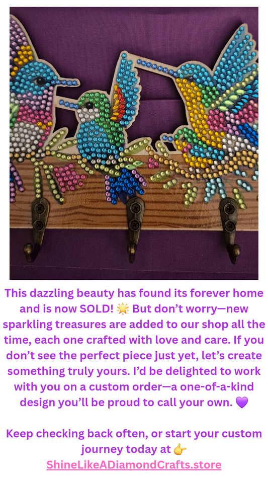 Hat/Key Rack -  Humming Birds