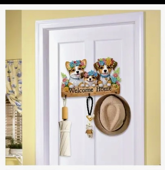 Hat/Key Rack Puppies