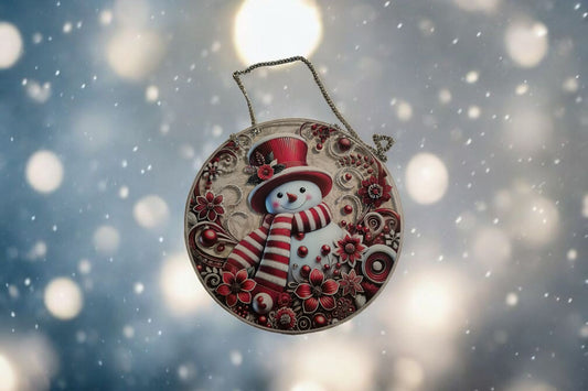 Suncatcher - Snowy Christmas Snowman